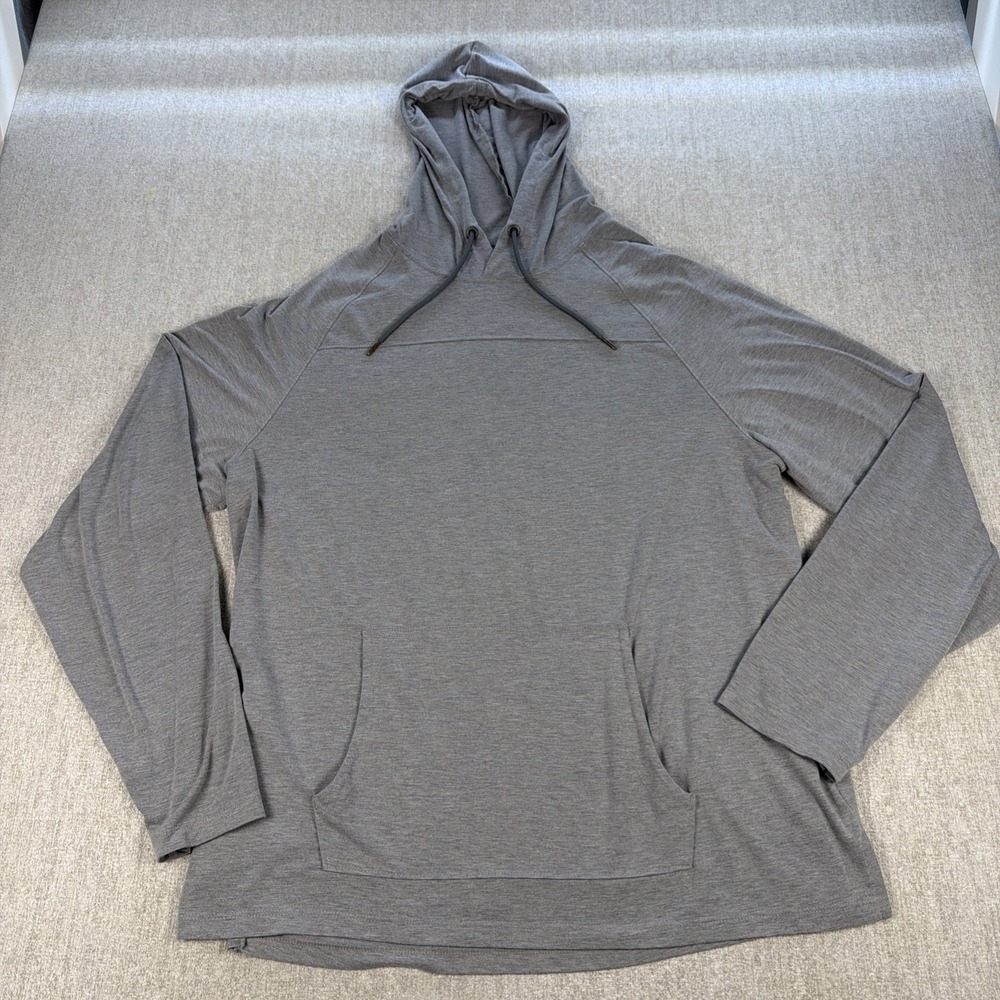 Ascend Pullover Mens Size XL/TG/EG Gray Hoodie Pouch Long Sleeve Lightweight